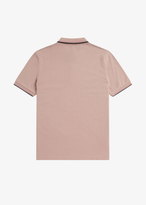 Fred Perry Polo Polo Uomo twin tipped in puro cotone Rosa P24-FRED PERRYM3600-U89-S - Francavilla Moda